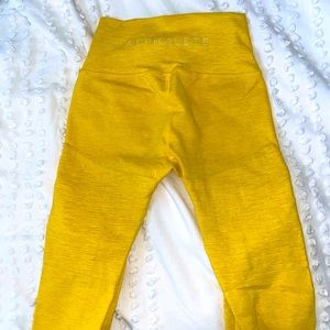 Yellow Alphalete revival leggings